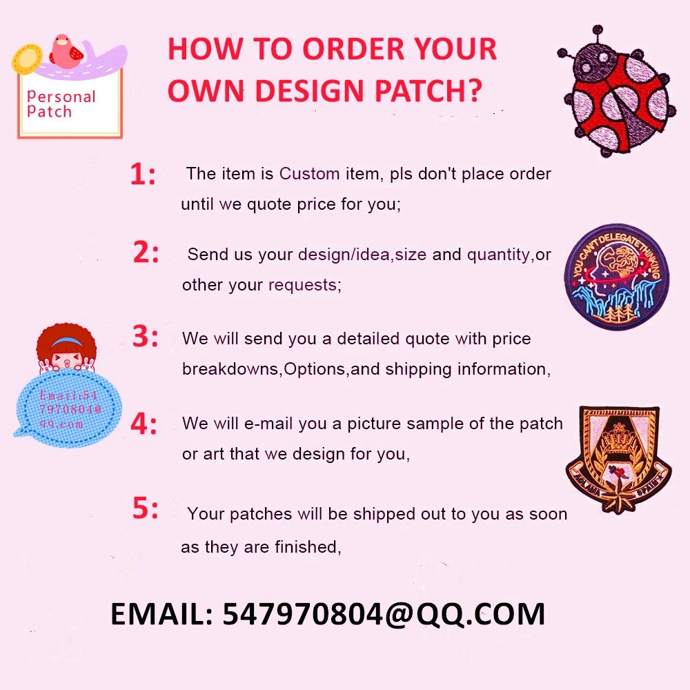 Custom Patches Online No Minimum Iron On Sew On Custom Embroidered