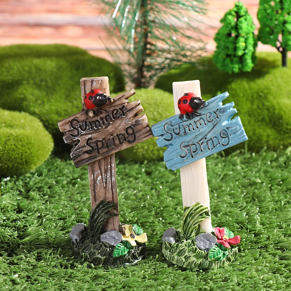 Miniature Ornament Miniature Figurines Miniature Scenery Material Mini Road Sign