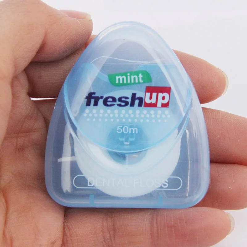 50M Micro Dental Flosser Peppermint flavor Interdental Brush Teeth Stick Toothpicks Floss Pick Oral Hygiene Clean Wire