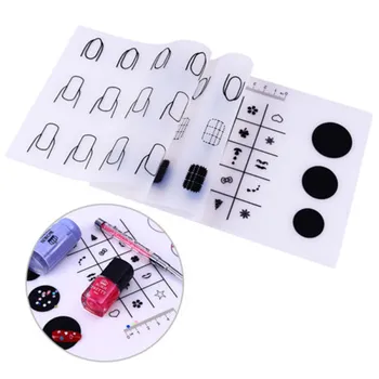 

Mini Silicone Stamping Mat Nail Practice Fingernails Template Pad For Gel Polish Magic Nail Art Manicure Tool Drop shipping