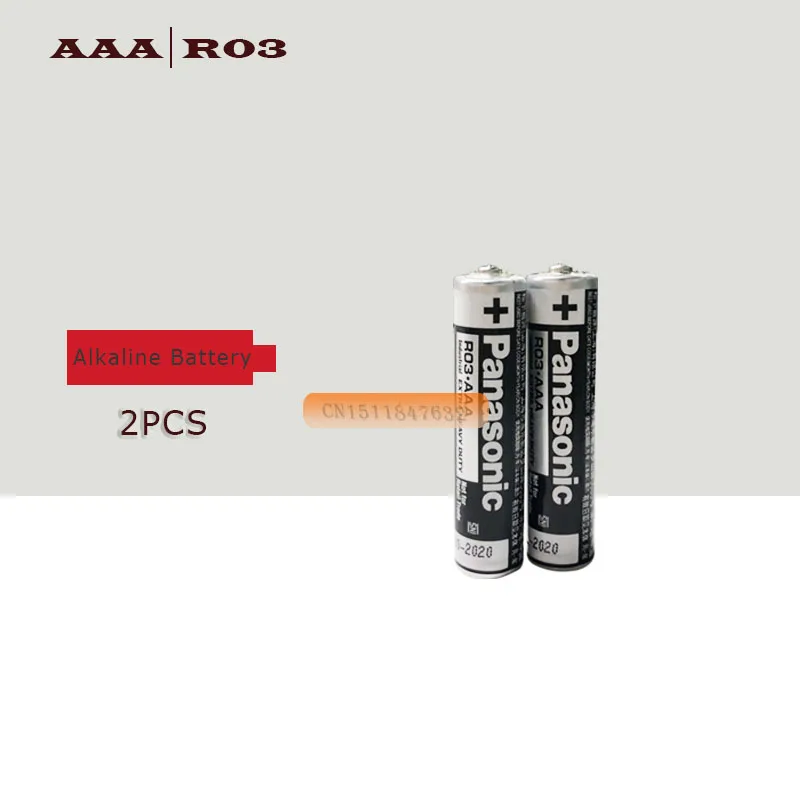 

2PCS/LOT Panasonic R03 1.5V AAA Battery Alkaline Batteries No Mercury Dry Battery For Electric Toy Flashlight Clock Mouse