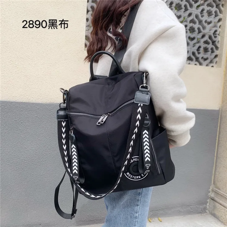 

2020 New Style WOMEN'S Fashion Handbag Korean-style Nylon Cloth Casual Backpack Multi-functional Single Shoulder Backpack Backpa