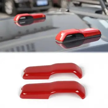 

2pcs Hood Hinge Cover Decoration Stickers Trim UV Sun Shade Mesh For Jeep Wrangler JL 2018 2019 For Gladiator 2020