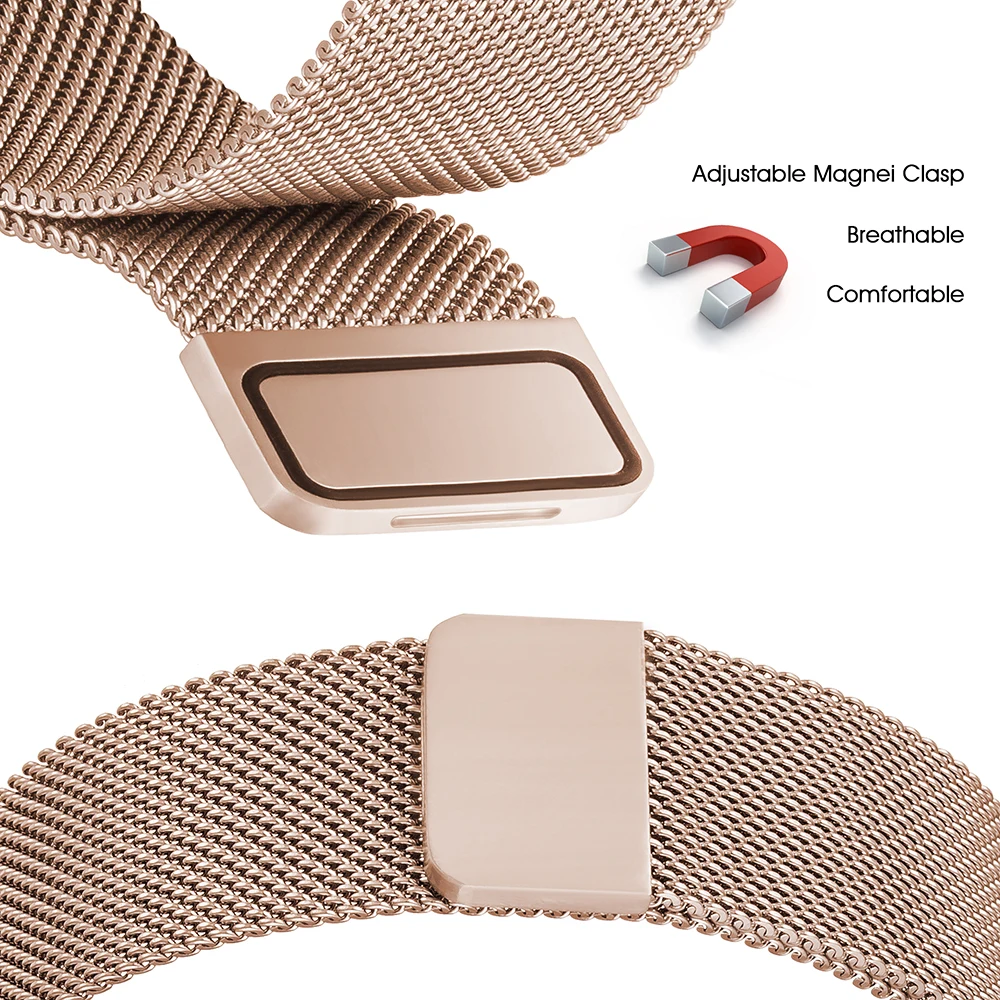 Полые Milanese Loop браслет Нержавеющая сталь ремешок для наручных часов Apple Watch 1/2/3, 42 мм, 38 мм, версия Алмаз ремешок для наручных часов Iwatch, 4 5 полос 40 мм 44 мм