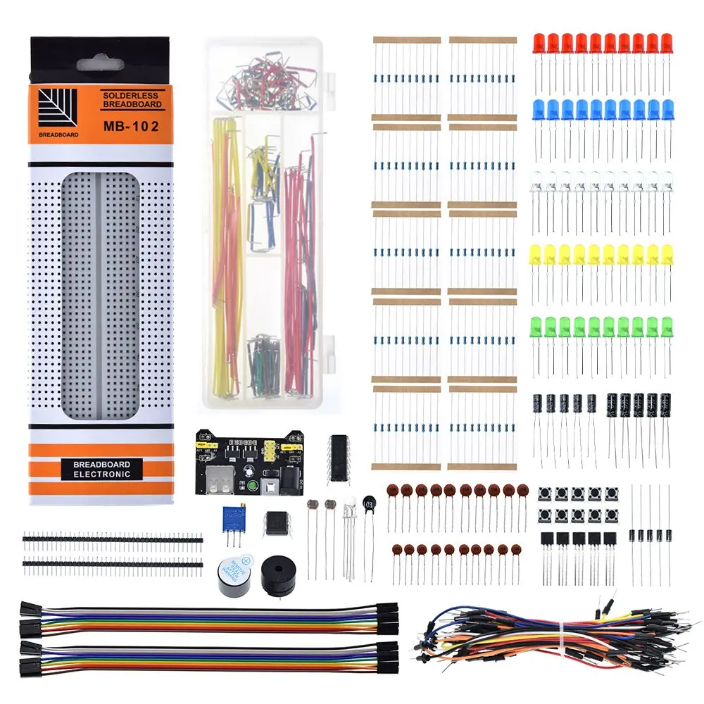 830 Hole Breadboard Set DIY for R3 Component Pack Beginner Starter Kit  MEGA2560