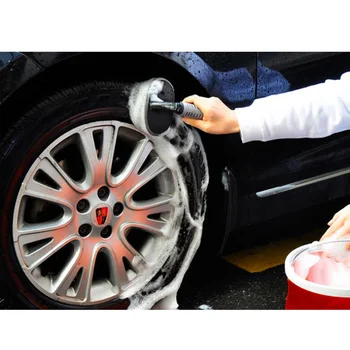 

Auto Tyre Detailing Brush Car Wheel Cleaning Brush With T stype Handle
