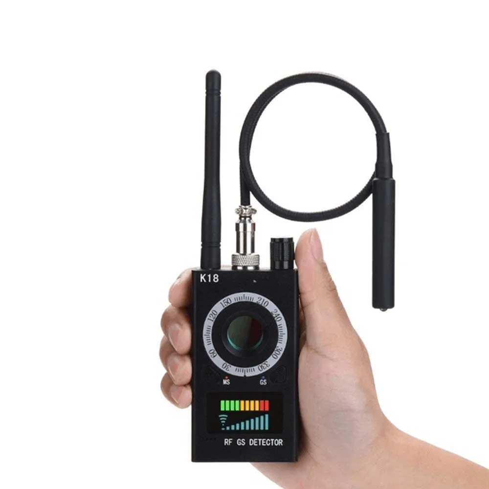 K18 Detector Camera GPS Signal Lens RF Tracker  GSM Audio Bug Finder Detect  Multi-function Wireless Products 1MHz-6.5GHz r60