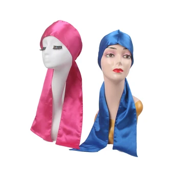 

4iX59 inch satin silk human Virgin hair extensions satin wrap edge control headband head band scraf Custom logo available