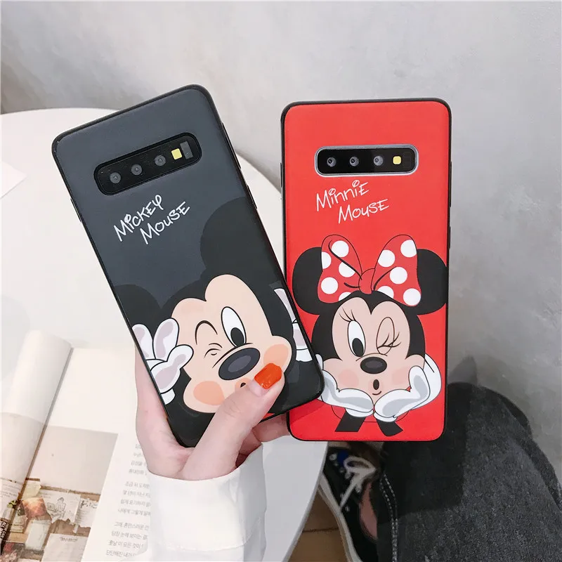 DCHZIUAN чехол для телефона с Микки и Минни для samsung Galaxy S10 Plus S8 S9 Plus Note 8 Note 9 чехол с милым рисунком задняя крышка Coque