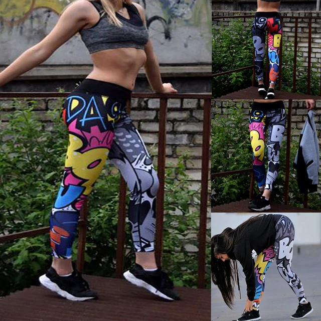 New Fashion Graffiti Printing Hip Lift Leggings Gym Clothing for Women  Workout Yoga Sets// - China Workout Yoga Sets and Workout Fitness Wear  price