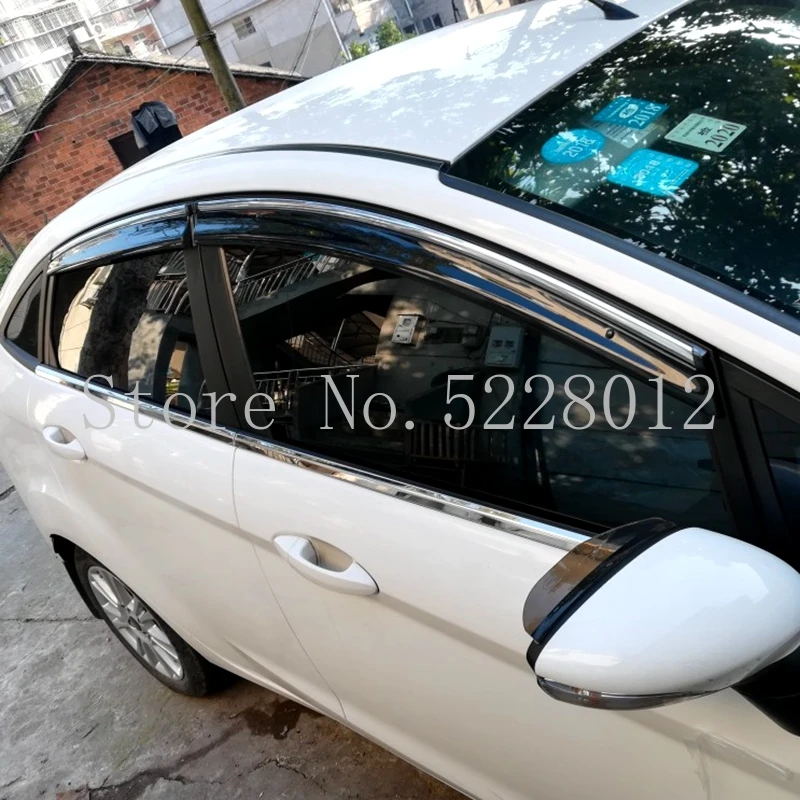 Для Ford Focus 2011- окна Козырьки Навесы дождь Защита от солнца дефлектор гвардии Vent протектор Чехлы 4 шт./компл. автомобильные аксессуары