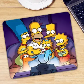 

Cartoon The Simpsons Natural Rubber Mousepad Game Gamer Gaming Mause Mice Mat Anti-Slip Rectangle Mouse Pad Child Gift
