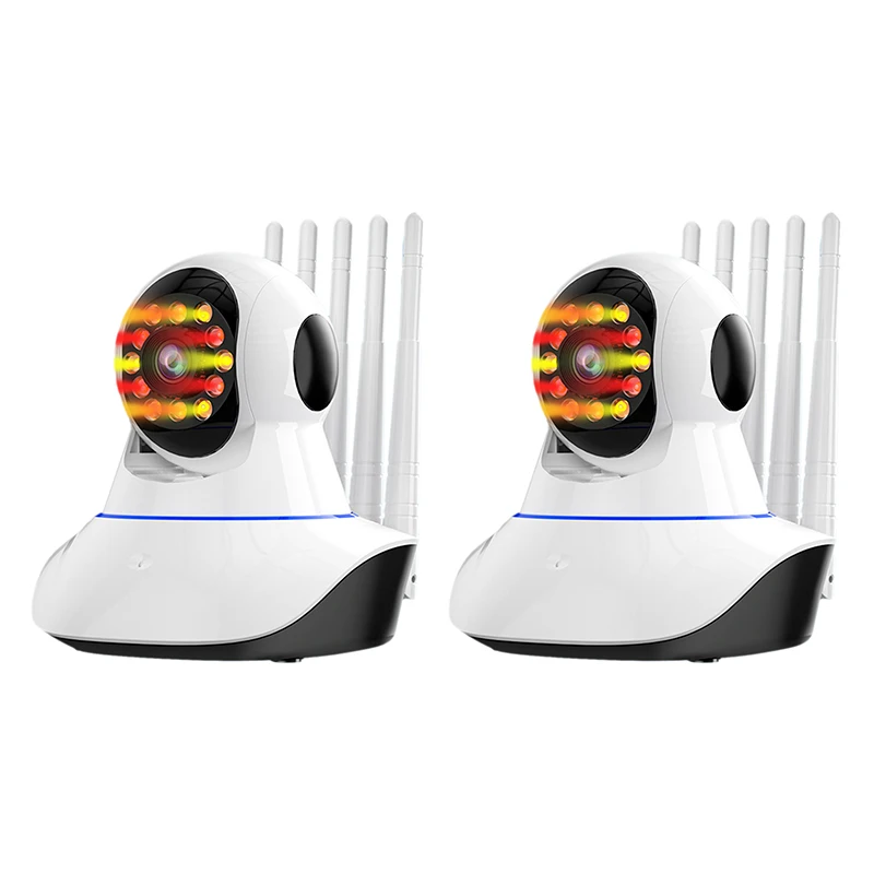 

Wireless WiFi Network Monitoring Camera Mobile Phone Remote Home Camera Day and Night Full Color Double Lights