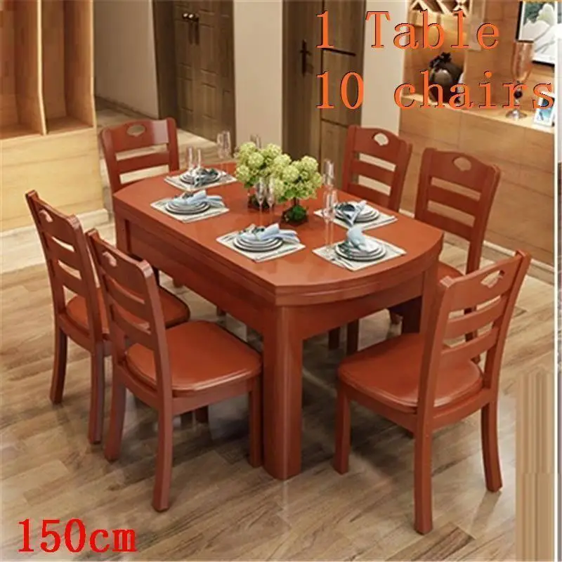 Eet Tafel Dinning Set Eettafel Esstisch Meja Makan Tavolo Da Pranzo Redonda деревянный стол Mesa Tablo обеденный стол - Цвет: Number 22