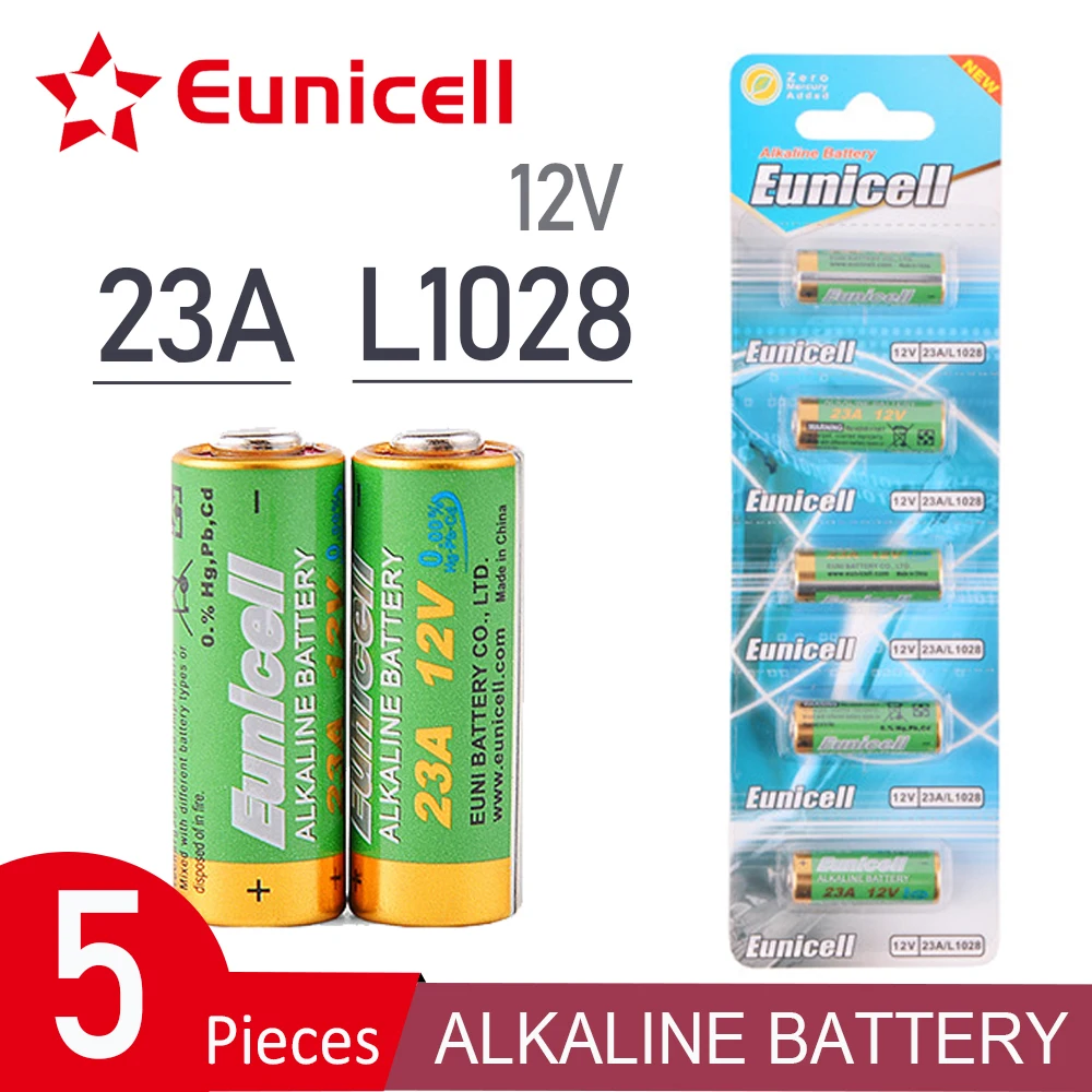 5 шт. щелочные сухие аккумуляторы 12 В 23A 21/23 A23 E23A MN21 MS21 V23GA L1028|Батарейки| |