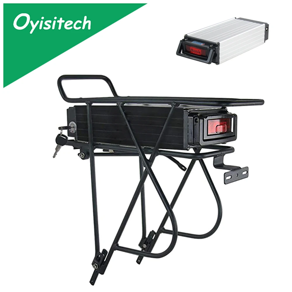 48V 20AH Ebike Battery Rear Rack Lithium ion Electric Bike 50A BMS With Layer Luggage For 500W 1500W 1800W Motor | Спорт и
