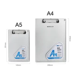 Thickened Aluminum alloy A4 A5 ordering, quotation, wine list, fitness coach writing board clip, stationery, office supplies