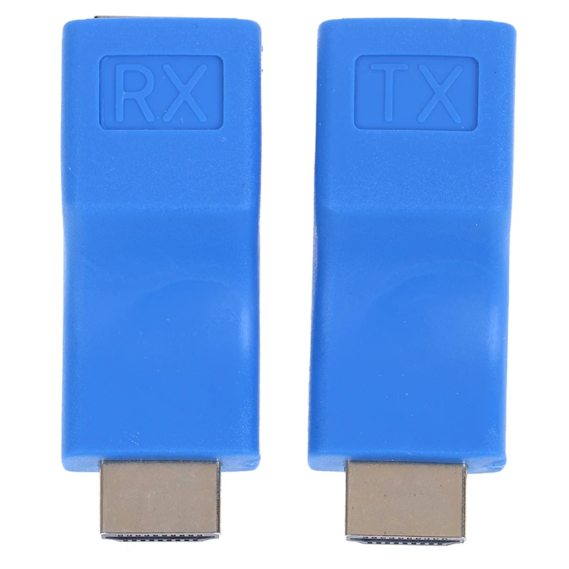 HDMI удлинитель к RJ45 сетевой передатчик приемник TX RX Cat5e CAT6 Ethernet кабель V1.4 30 м 4K HD TV