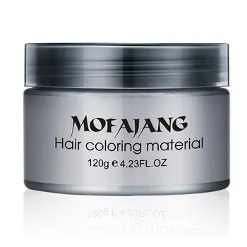 Online MOFAJANG Silber Asche Oma Grau Haar Wachse Temporäre Einweg Haar Farbstoff Färbung Schlamm Creme Salon Haar Styling Pomade Neue
