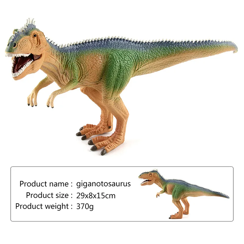 Большой динозавр Юрского периода Моделирование игрушка Стегозавр мягкий ПВХ пластик ручная роспись коллекция животных модель игрушки для детей подарок - Цвет: JZD003