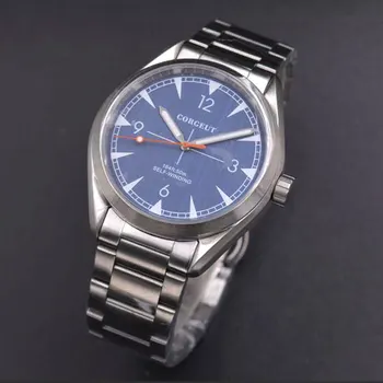 

Corgeut 41mm blue dial Luminous 316L stainless steel Seagull .miyota automatic mechanical mens Watches sapphire glass waterproof