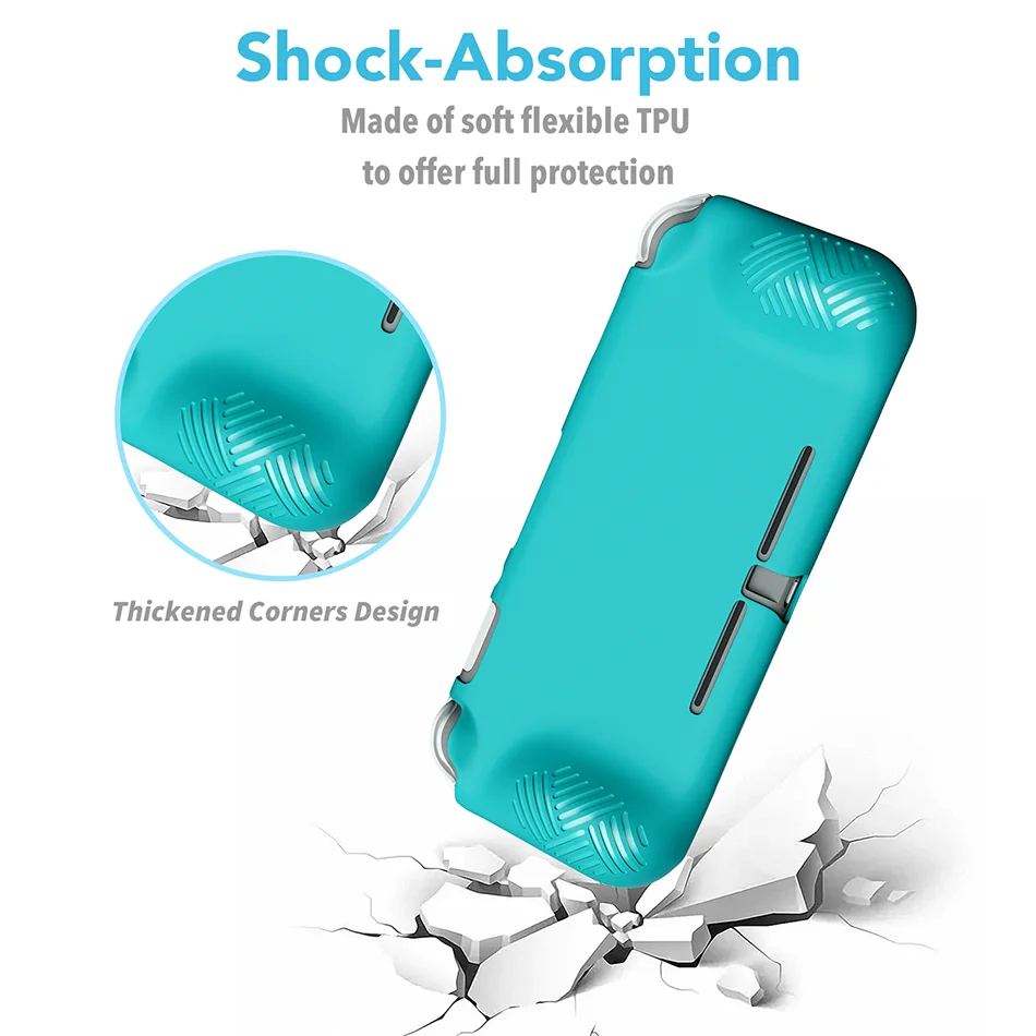 Чехол OIVO shand Switch Lite из закаленного стекла для защиты экрана, набор для Switch Lite, мягкий чехол из ТПУ, HD защита экрана