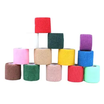 

12 Pcs/set Solid Color Self Adhesive Fixed Bandages Ankle Finger Elastic Bandage