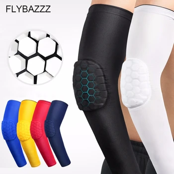 1PCS Elastische Gym Arm Mouw Sport Basketbal Schieten Crashproof Honingraat Elleboog Ondersteuning Pads Brace Protector Guard Sport Veiligheid 1PCS Elastische Gym Arm Mouw Sport Basketbal Schieten Crashproof Honingraat Elleboog Ondersteuning Pads Brace Protector Guard Sport Veiligheid