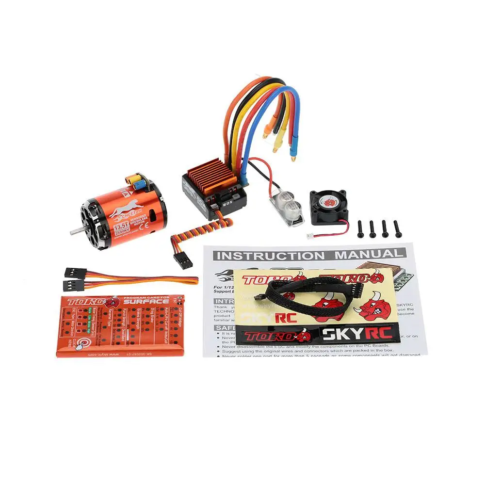 LeadingStar 13,5 T 2590KV 2P бесщеточный сенсорный/Бесколлекторный двигатель CS60 60A бесщеточный ESC программная карта для 1/10 1/12 RC туристический автомобиль