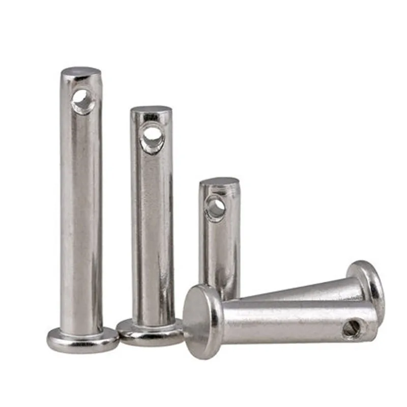 3pcs M10 pins axis flat head with holes pin cylindrical positioning