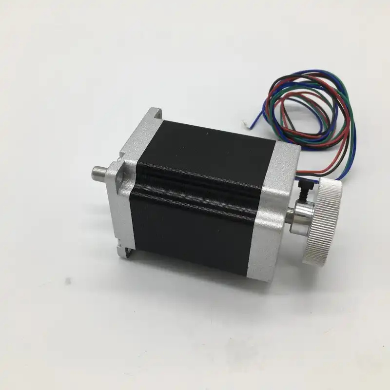 Nema23 шаговый двигатель 8 мм двойной вал 57*56 3A 1.2Nm 172Oz in с регулировкой ручного колеса