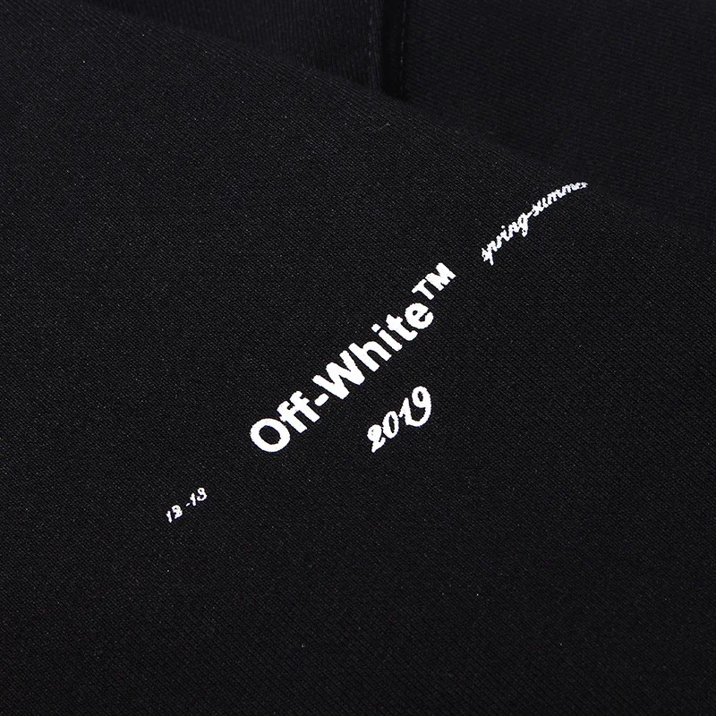 OFF-WHITE Ограниченная серия флуоресцентная зеленая Толстовка Arrow