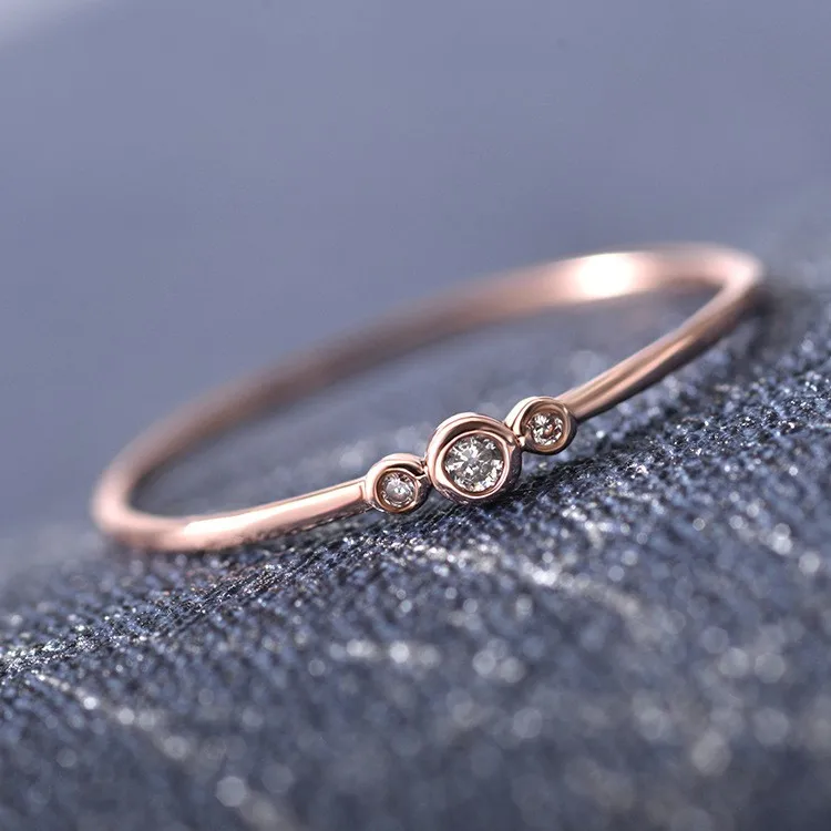 

Women Ring Fashion Trendy Statement Simple Elegant Zircon Rings Jewelry Gift for Girls