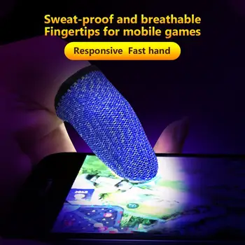 

10Pcs Anti-Sweat Breathable Mobile Game Controller Touch Screen Finger Sleeve