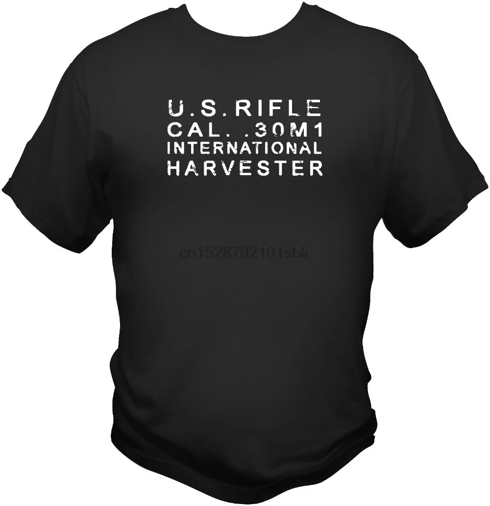 International Harvester Stamp M1 Garand Rifle T Shirt Korean War Handmade 2019 New Casual Men