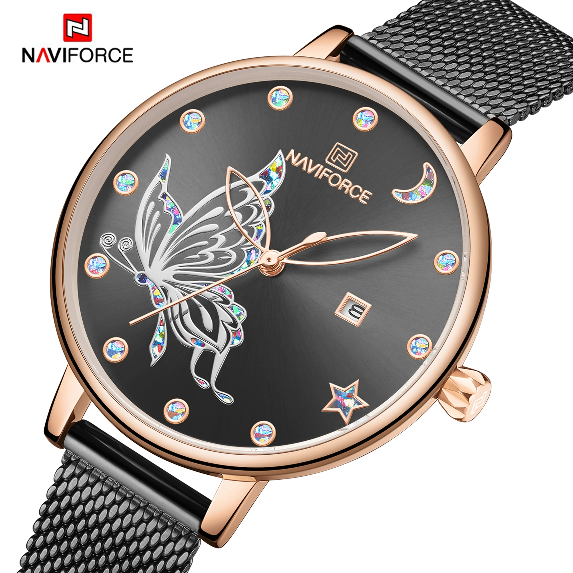 

Top Brand NAVIFORCE Women Quartz Watches Ladies Fashion Simple Luxury Watch Female Waterproof Date Wristwatch Relogio Feminino