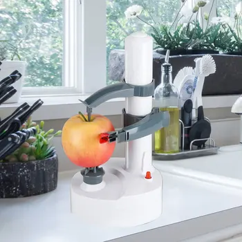 

Multifunction Stainless Steel Electric Peeler Automatic Three Spare Blades Fruit Peeler Vegetable Cutter Potato Peeler Machine