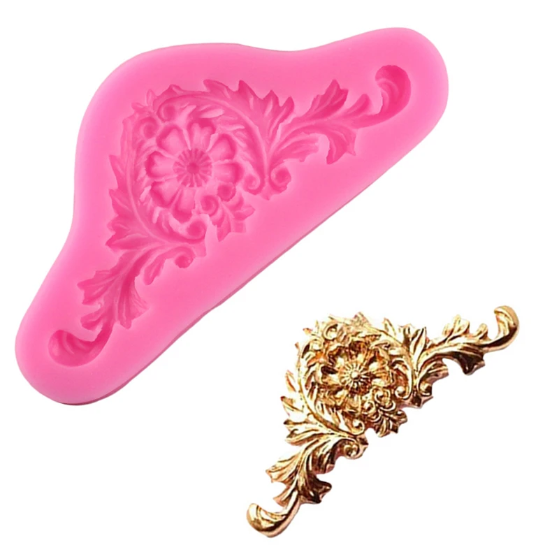 

3D DIY Silicone Cake Molds Baroque Style Cupcake Topper Sugarcraft Fondant Chocolate Candy Moulds Baking Pastry Decorating Tools