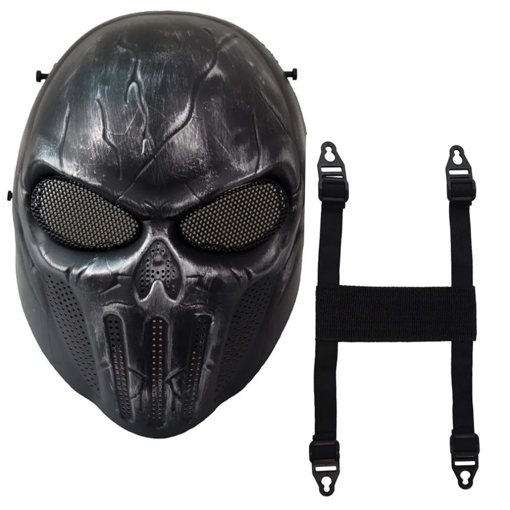 Защитная маска на все лицо с черепом и скелетом для Хэллоуина, Вечерние Маски для страйкбола, маски для лица, тактические маски для охоты, вечерние маски CS