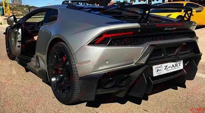 Задний бампер для Lamborghini Huracan комплект настройки корпуса из углеродного волокна