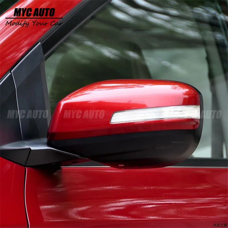 Зеркальный чехол из углеродного волокна для Honda City 2009 2010 2011 2012 2013, запасная боковая зеркальная крышка заднего вида - Цвет: 09-14  With Led