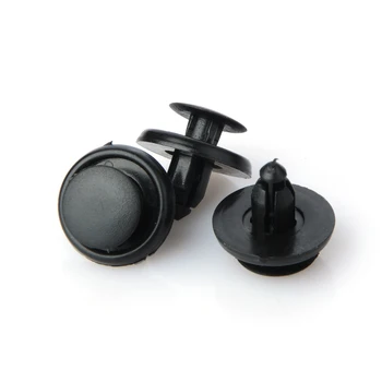 

100PCS Car Fastener fit 7mm Dia Hole Black Push Retainer Rivets Clips for Toyota Automobile Door Bumper Fender Cover Trim Clips