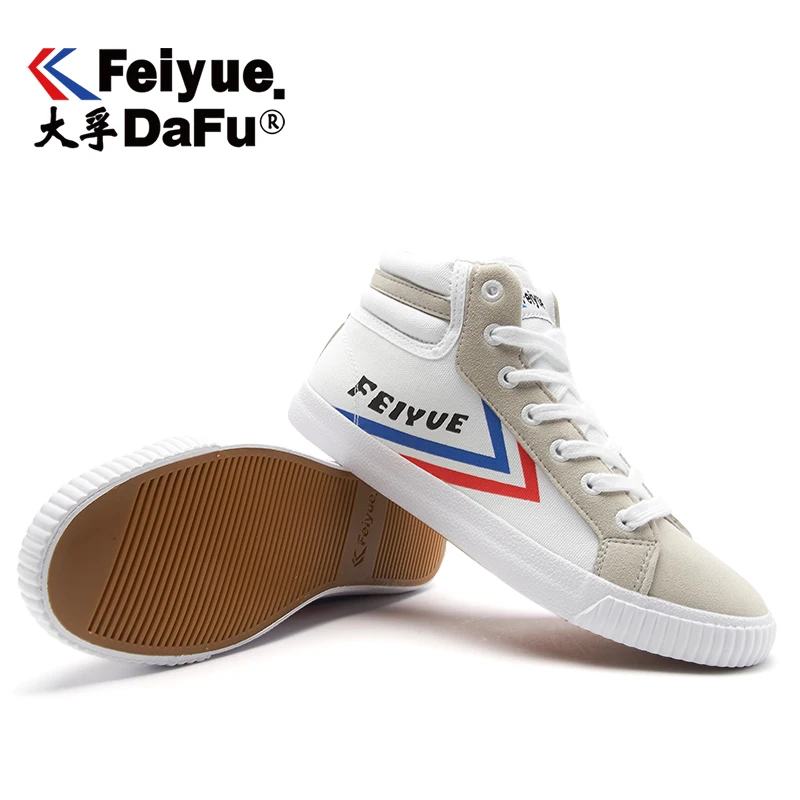 Feiyue/Коллекция 218 года; парусиновая обувь с высоким берцем; Мужская и женская обувь; оригинальные кроссовки Knight; Повседневная дышащая Нескользящая Вулканизированная обувь на плоской подошве