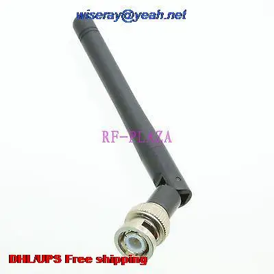 

DHL/EMS 100 pcs 433MHZ Antenna 433MHZ GPRS GSM BNC male plug straight Tilt-Swivel for radio 12CM-A1