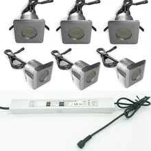 3W CREE 12V 24V IP68 Mini Led Spotlight with IP67 Power Supply+ Connector 3Watts Buried Wall Stair Lighting Outdoor