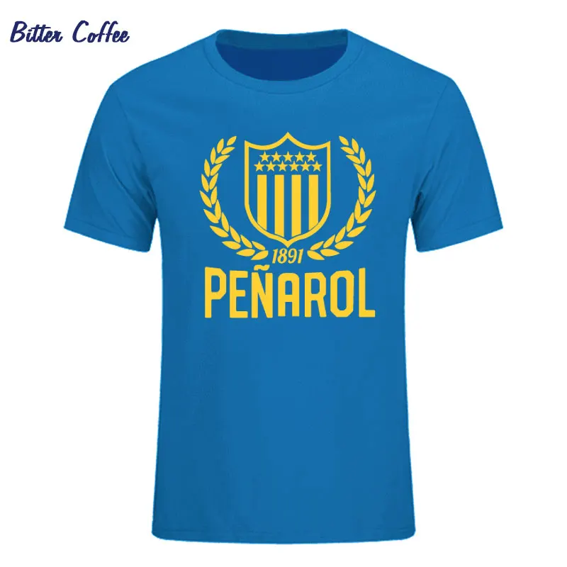 Atletico Penarol Uruguay Manyas футболки для мужчин с коротким рукавом и круглым вырезом хлопковая Мужская футболка крутая забавная уличная футболка - Цвет: 3