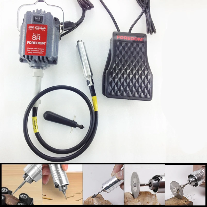 Beste Foredom SR flexibele as machine, tandheelkundige polijsten motor, flexibele as machine, horloge graveren polijsten slijpen rotary tool kit