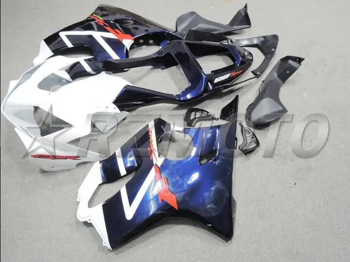 Литья под давлением) ABS обтекатель наборы Подходит для Honda CBR600 FS F4i 2001 2002 2003 2004 01 02 03 04 Обтекатели набор темно-синий белый