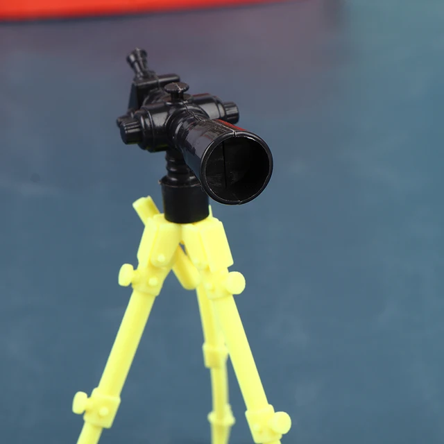 2pcs Doll Telescope Model Dollhouse Miniature Version Telescope DIY Doll Home Decor Accessories Baby Toys 5