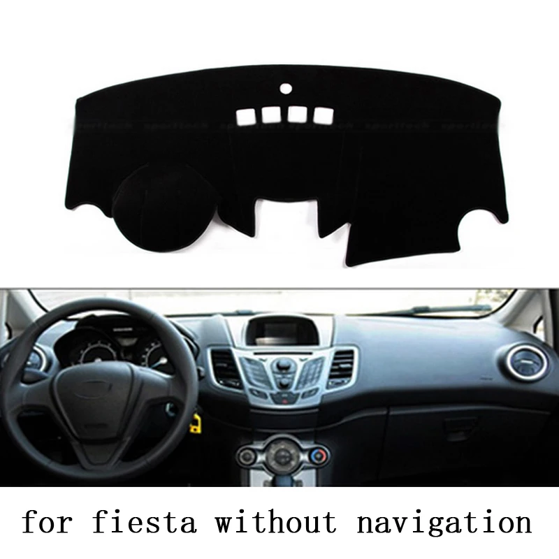 Для Ford fiesta 2004 2005 2006 2007- Автомобильный Стайлинг Даш коврик покрытие для приборной панели наклейка на приборную панель Крышка солнцезащитный тент приборная панель покрытие ковер